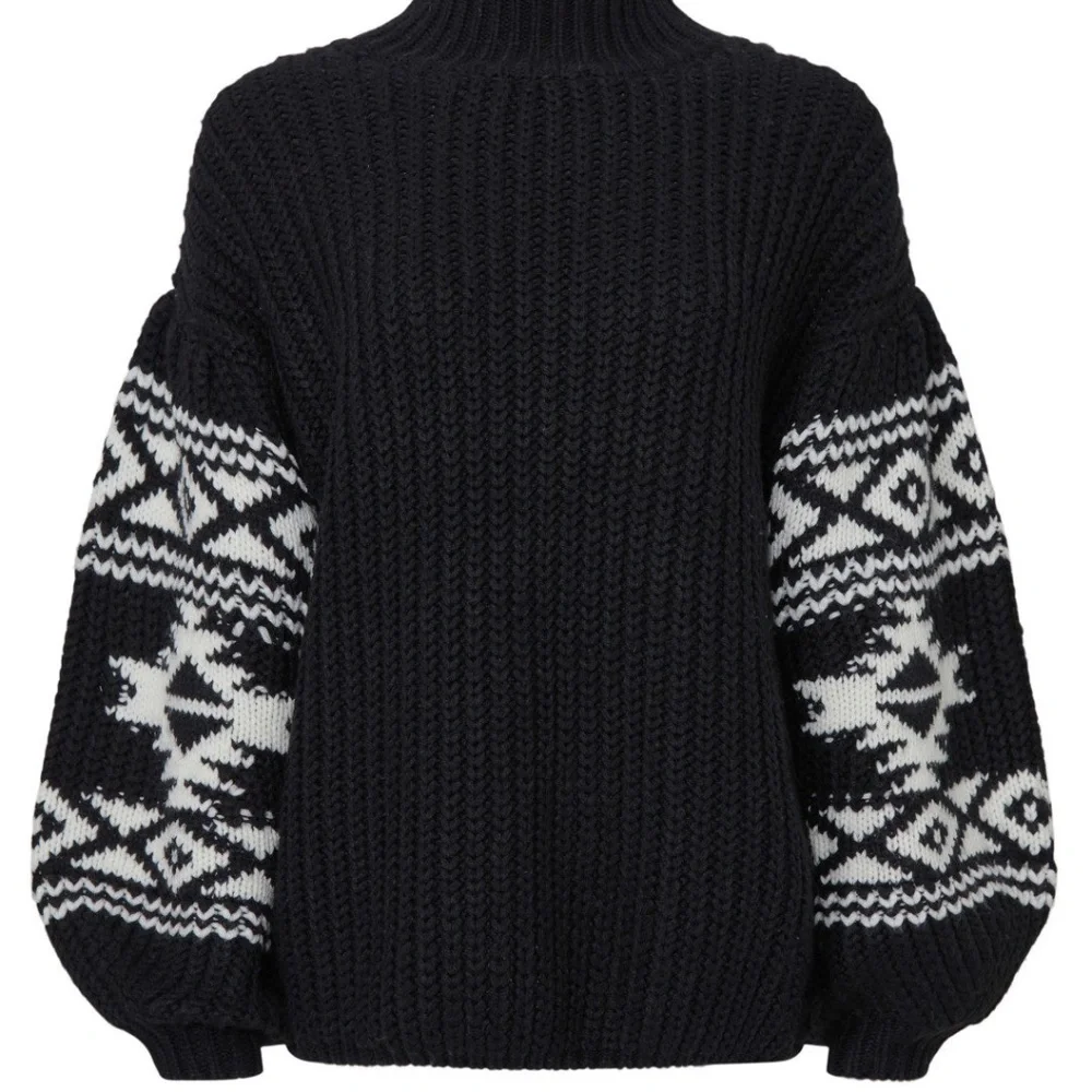 Sachin + Babi Black and White Turtleneck Sweater - Picture 3 of 12